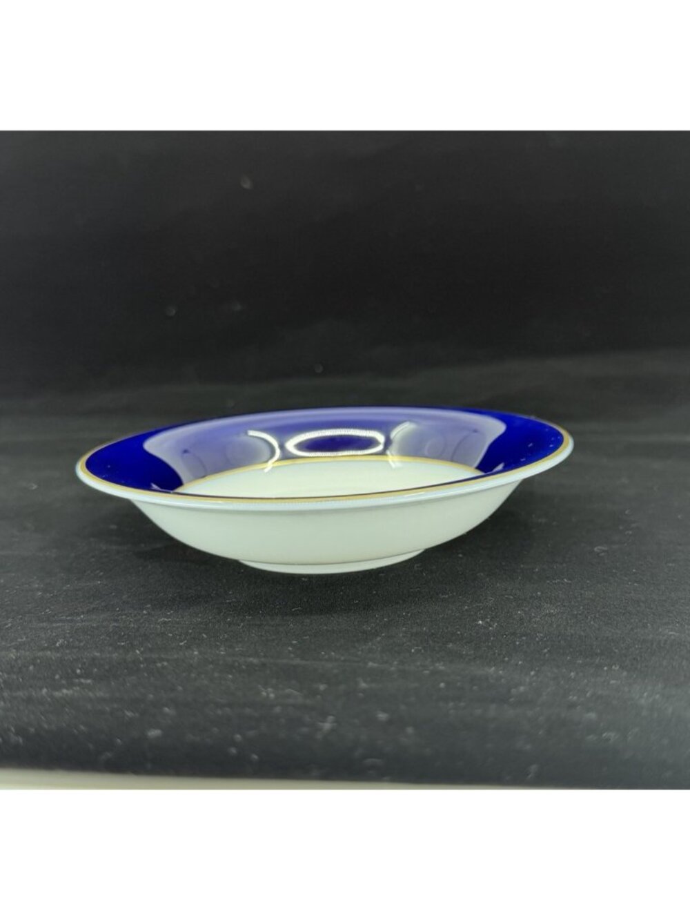 Rosenthal Classic Rose Cobalt Blue Gold Trim 5.5" Fruit Bowl Germany Porcelain